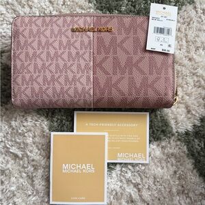 Michael Kors multi colored Jet Set Wallet